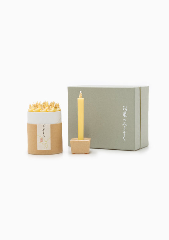 Rice Wax Candle Gift Box