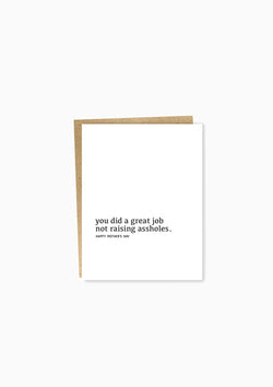 Well Wishes: Great Job/Mother's Day Greeting Card