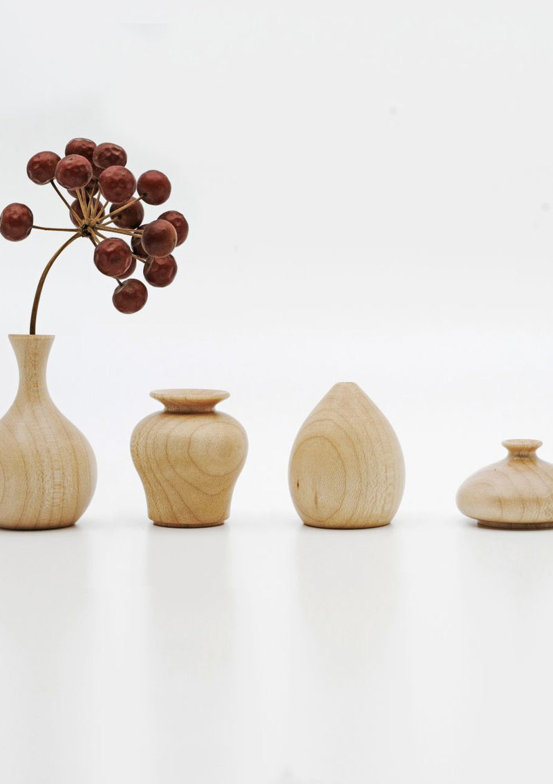 Tiny Wooden Flower Vase | Sake Cup