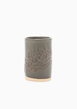 Lace Flower Vase | Gunmetal