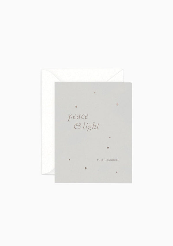 Greeting Card 2 Peace and Light Hanukkah