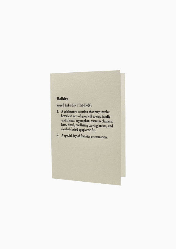 Holiday Card, Holiday Definition