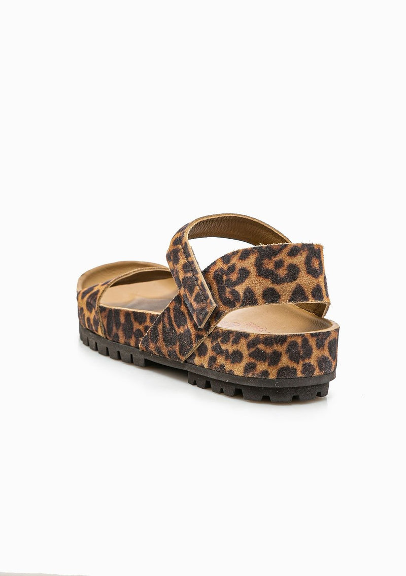 Abreu Sandal | Cumin Leopard Castoro