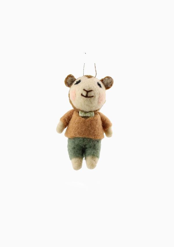 Felt Boy Lamb Ornament