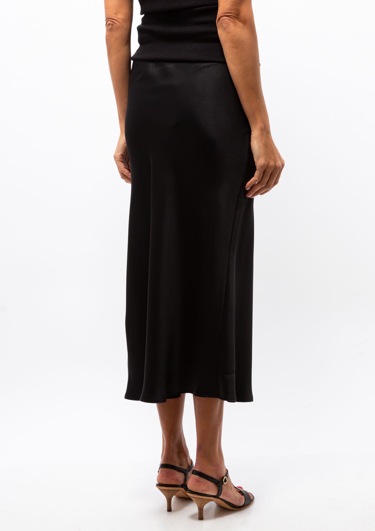 Bar Silk Skirt | Black