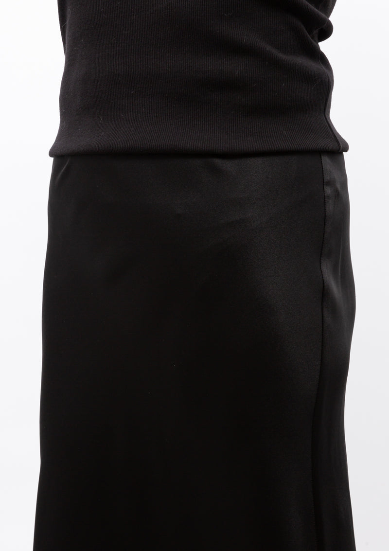 Bar Silk Skirt | Black