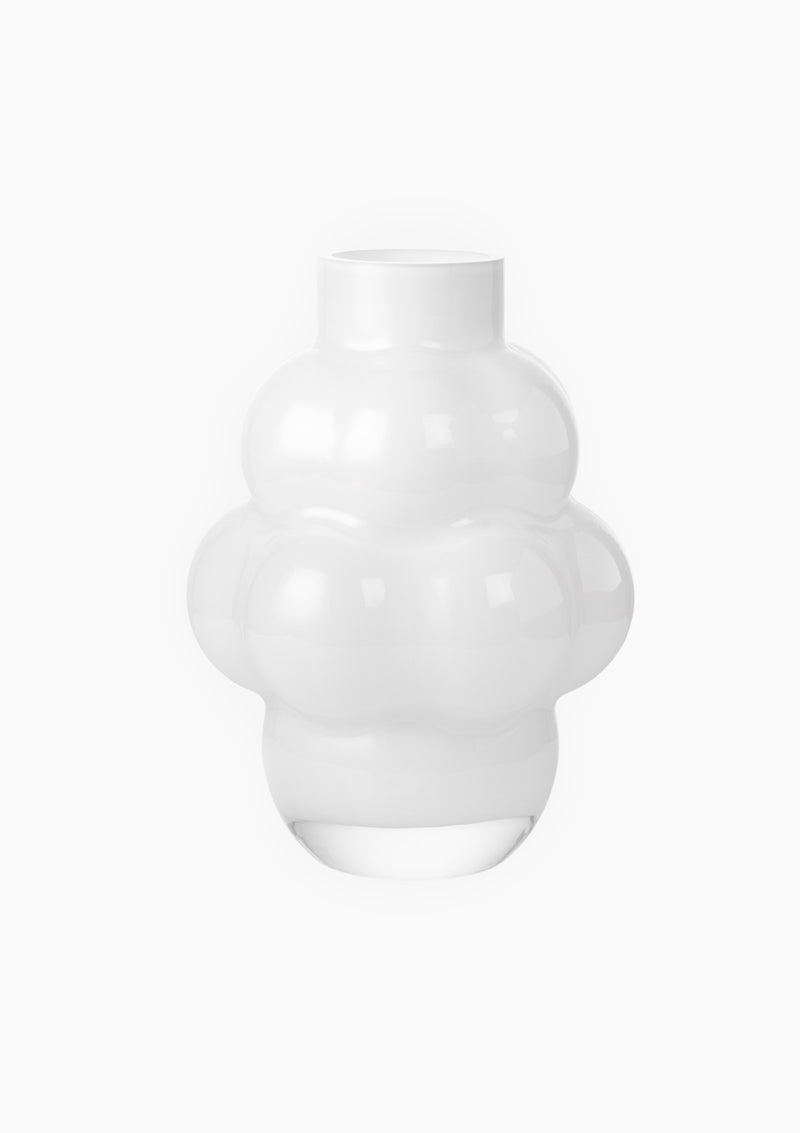 Balloon Vase, Opal White | 4"/9" x 12.5"