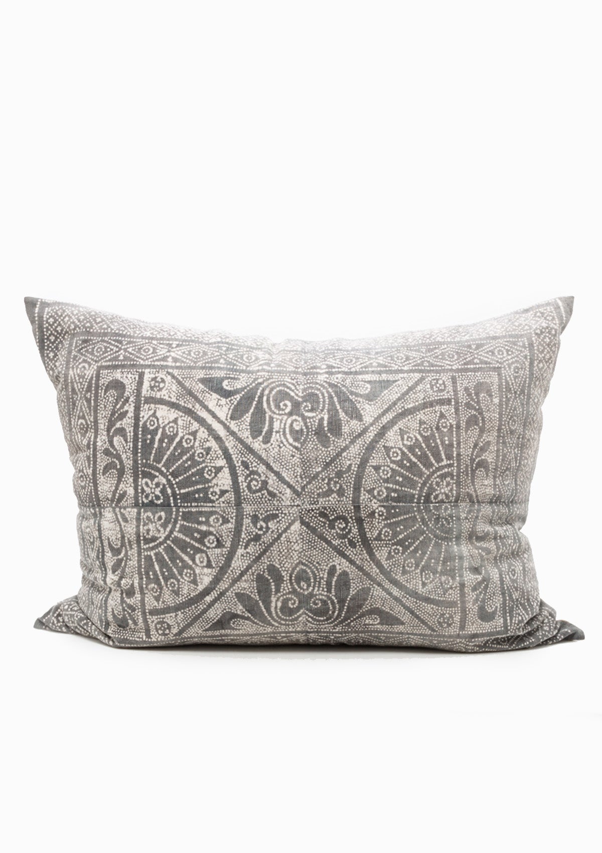 Grey Batik Dotted Cushion | 30" x 39"