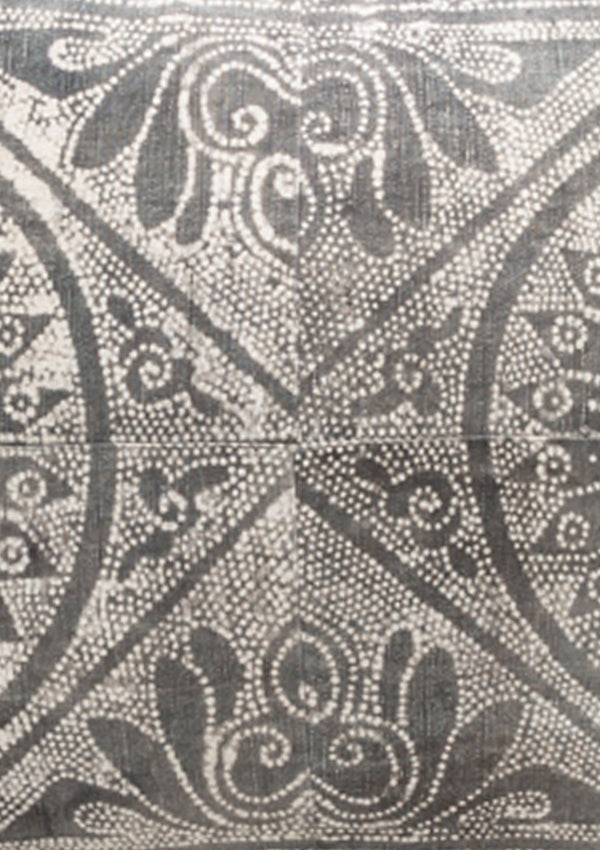 Grey Batik Dotted Cushion | 30" x 39"