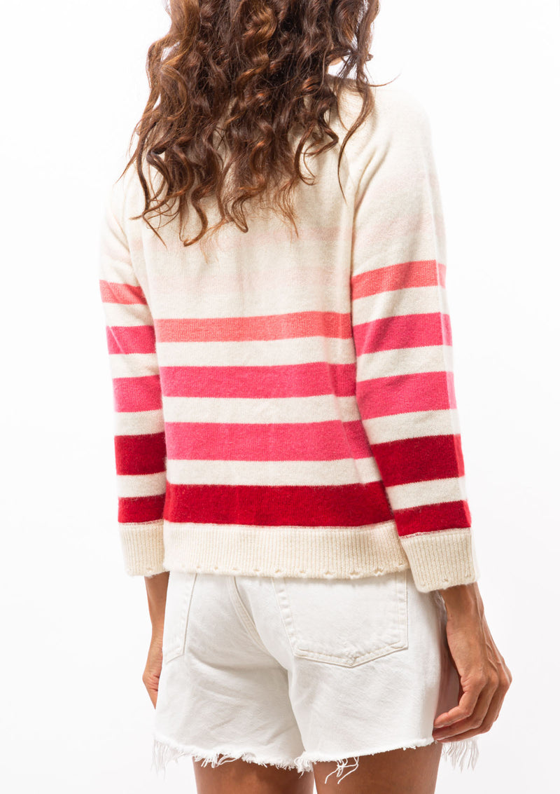 Stripe Sweatshirt | Pinks