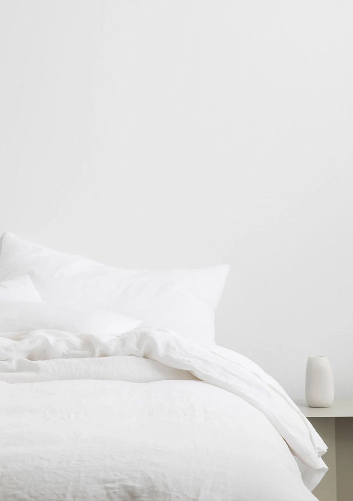 Linen Duvet Cover King | White