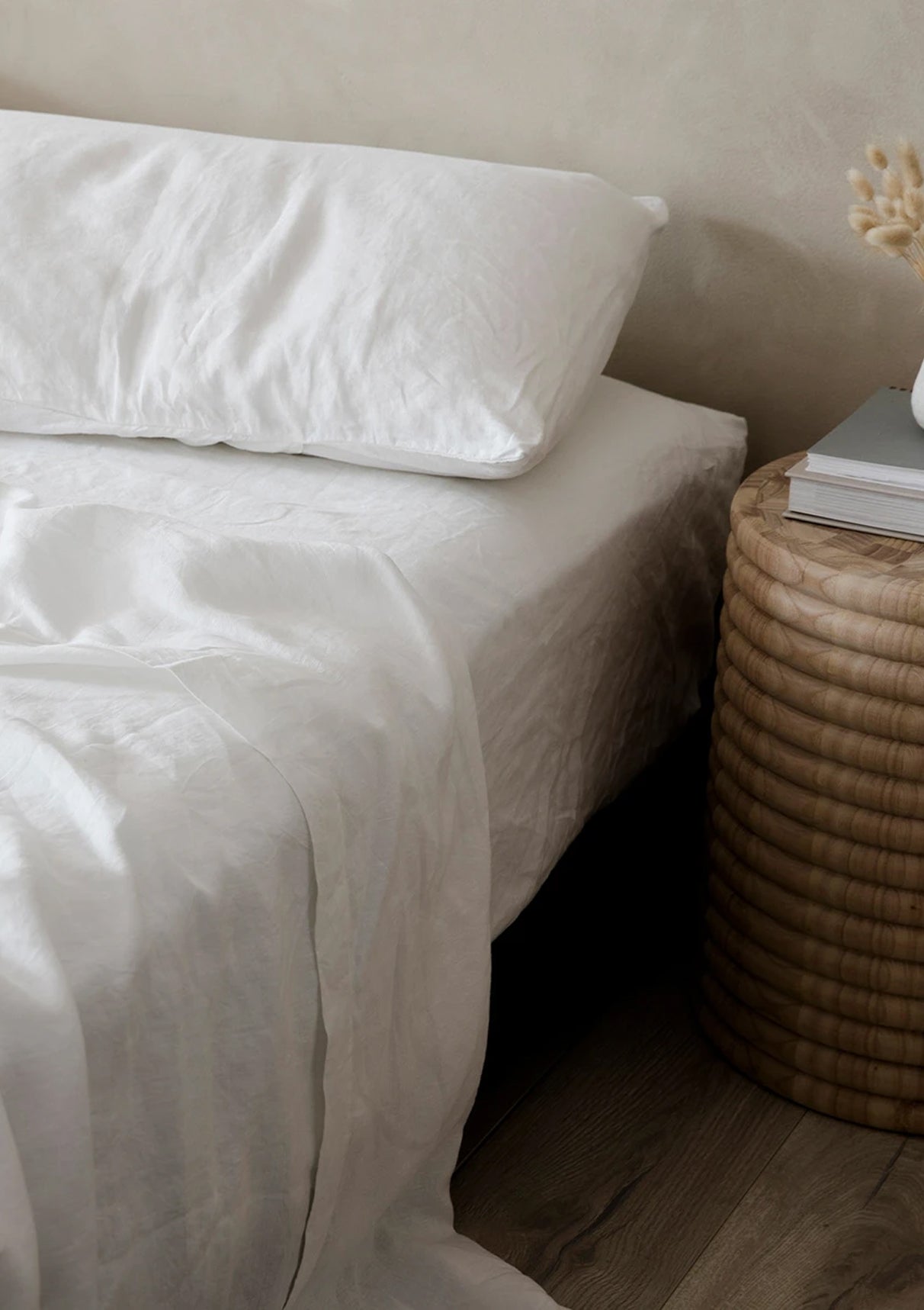 Linen Flat Sheet | White