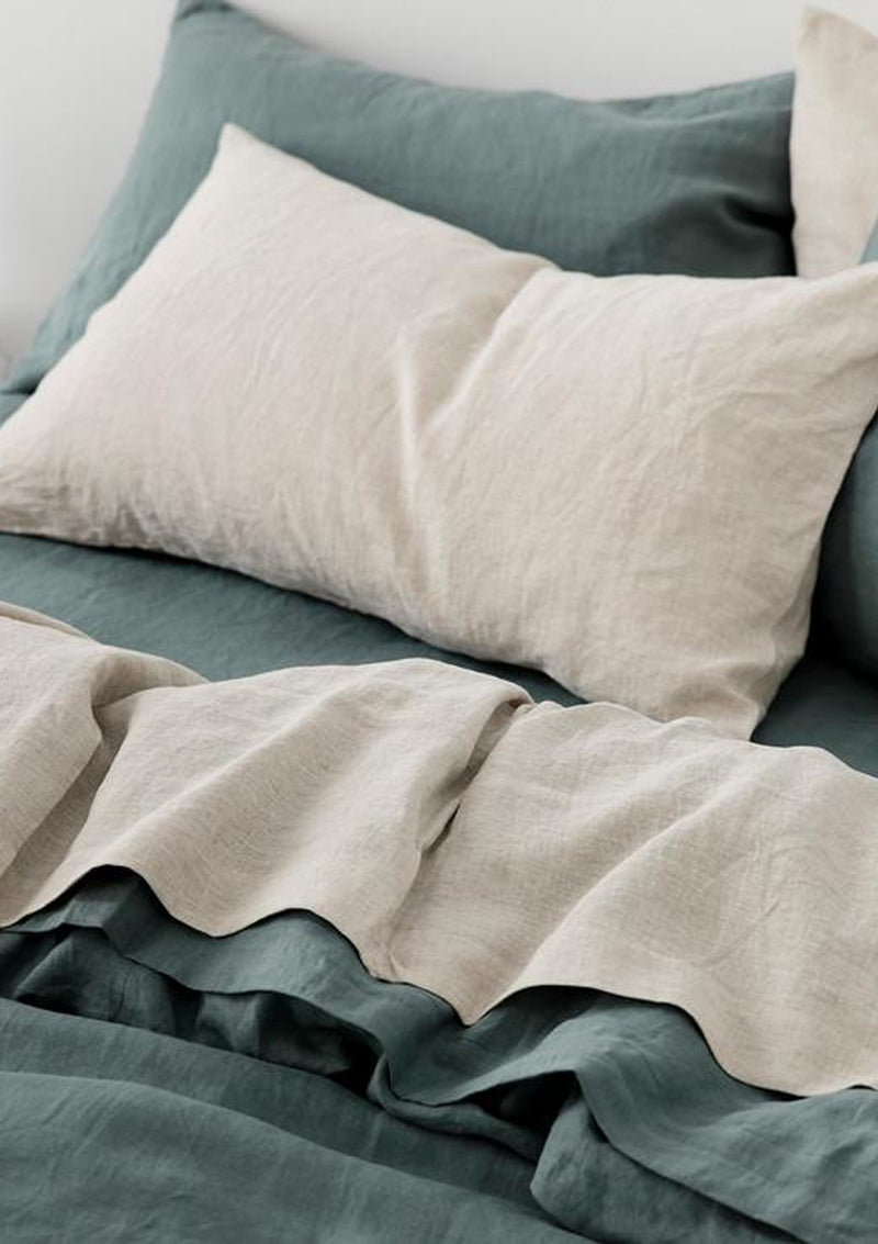 Linen Pillowcases King Set | Natural