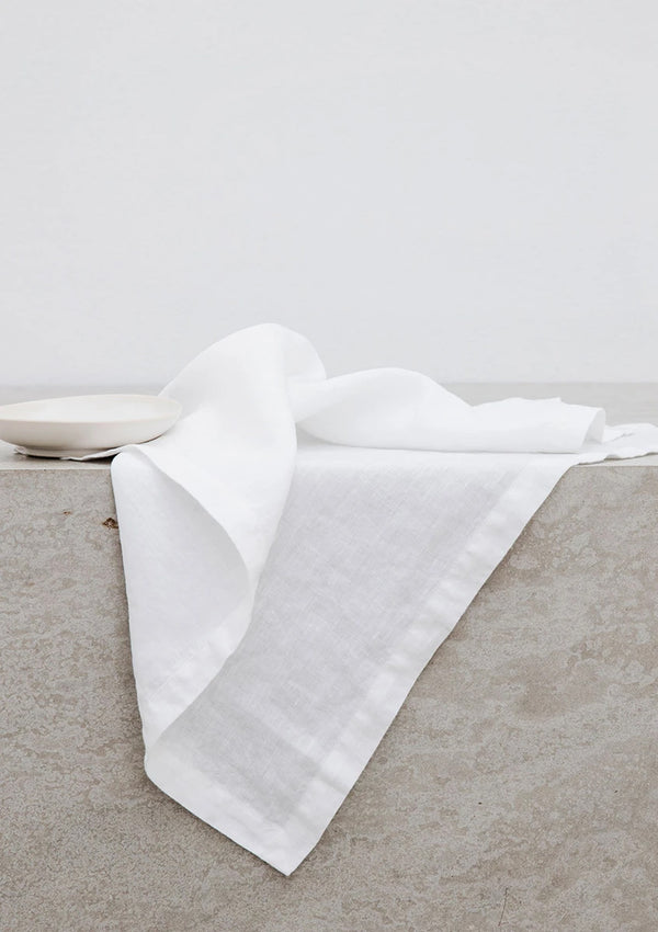 Linen Napkins Set of 4 | White