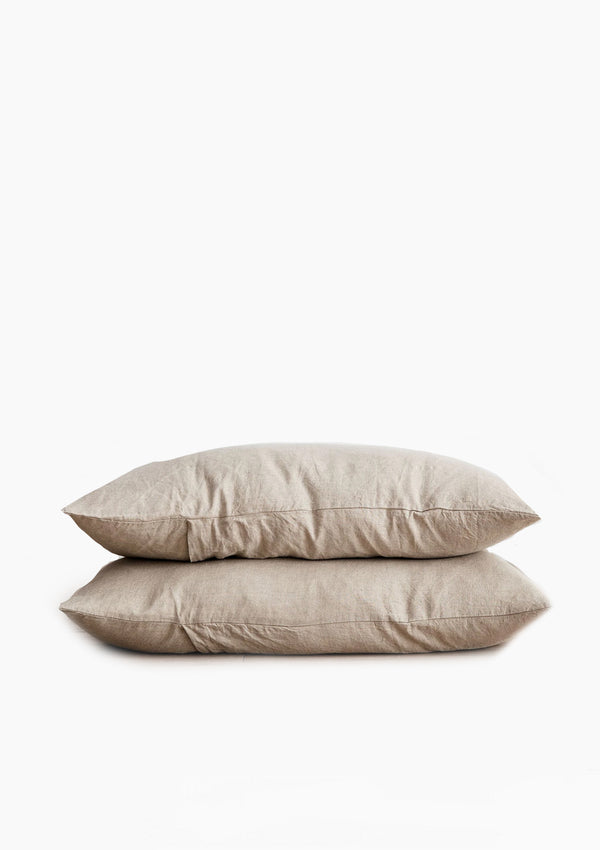 Linen Pillowcases Standard Set | Natural