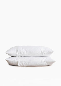 Linen Pillowcases King Set | White
