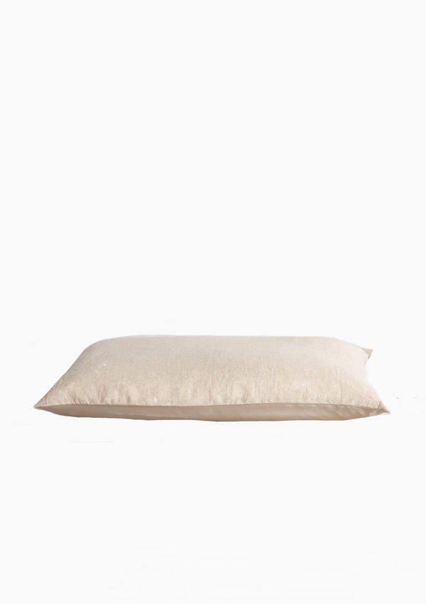 Silk Linen Flip Standard Single Pillowcase | Natural