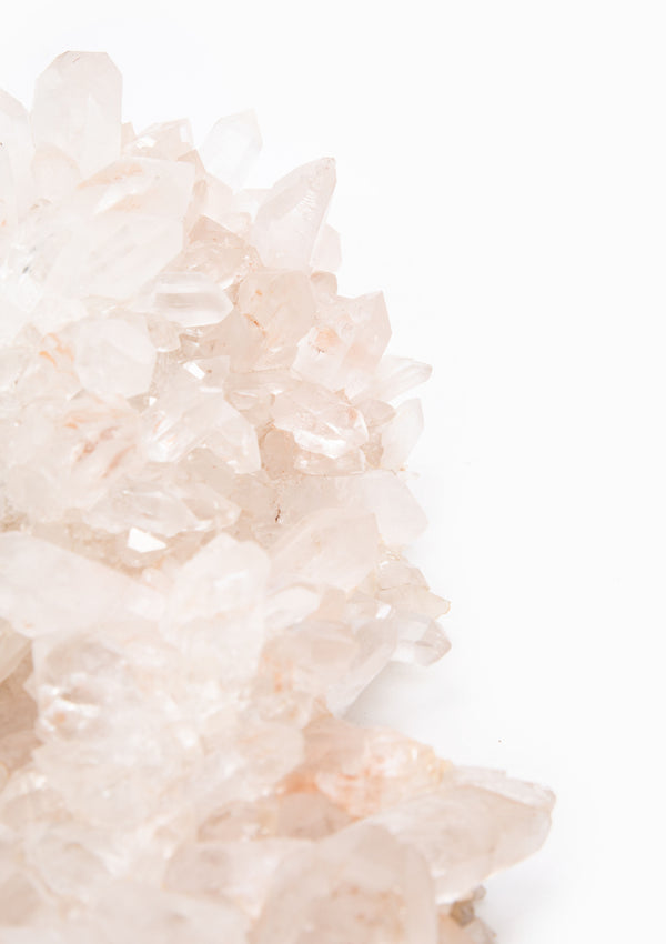 Himalayan Quartz Crystal 29, Pink & Hematite