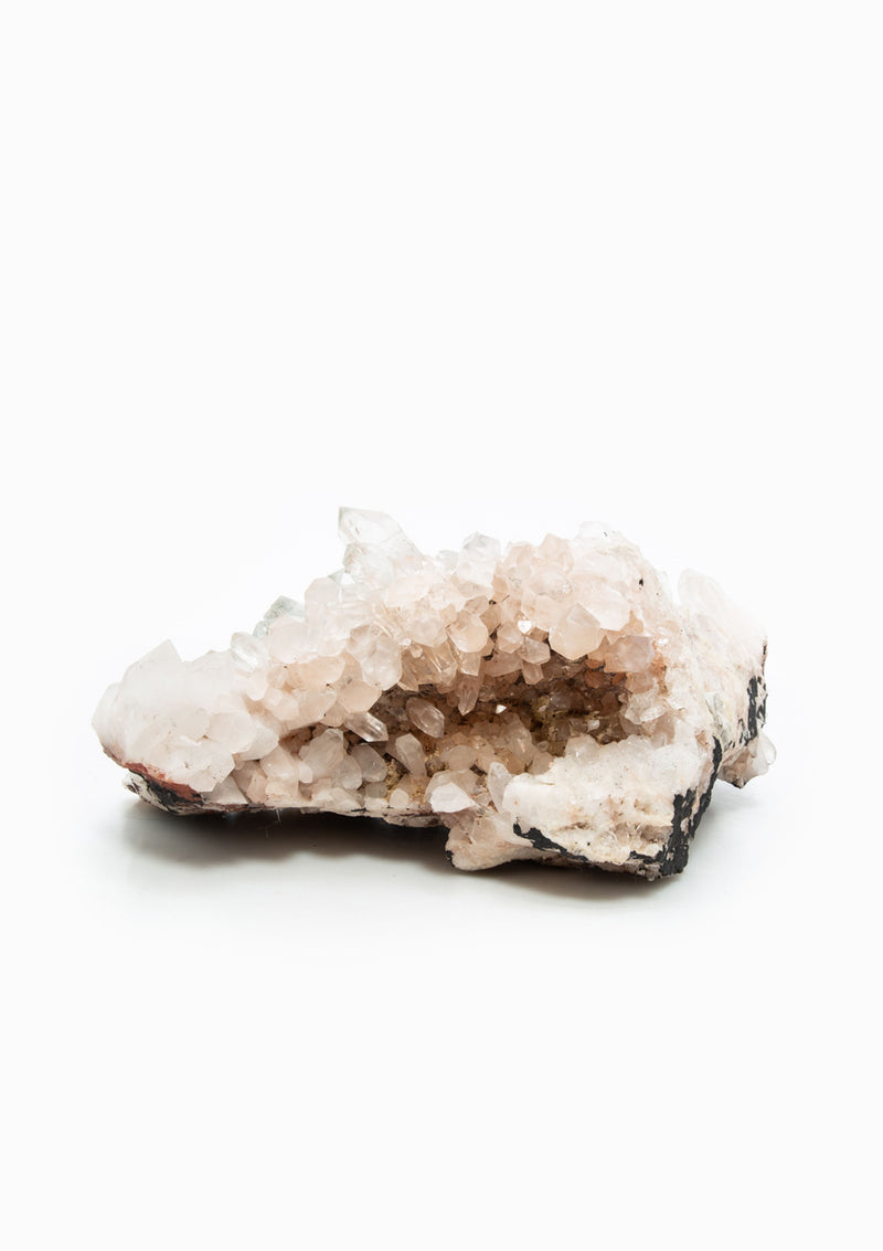Himalayan Quartz Crystal 32, Pink & Hematite