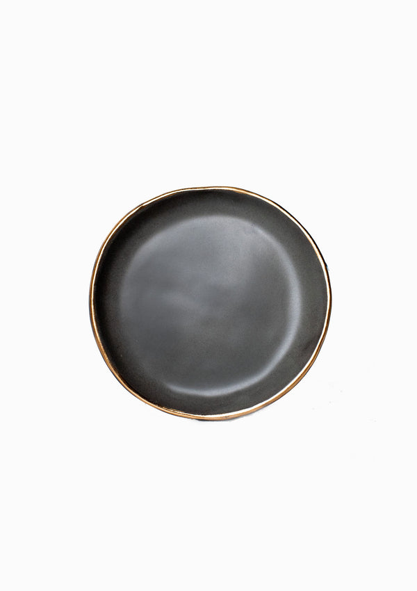 Gold Rim Jewelry Dish | Gunmetal