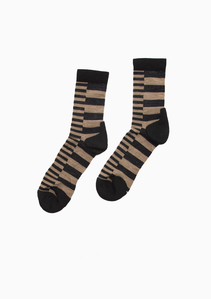 Piano Wool Sporty Crew Socks | Fog