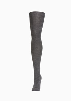 Rib Wool Tight | Grey