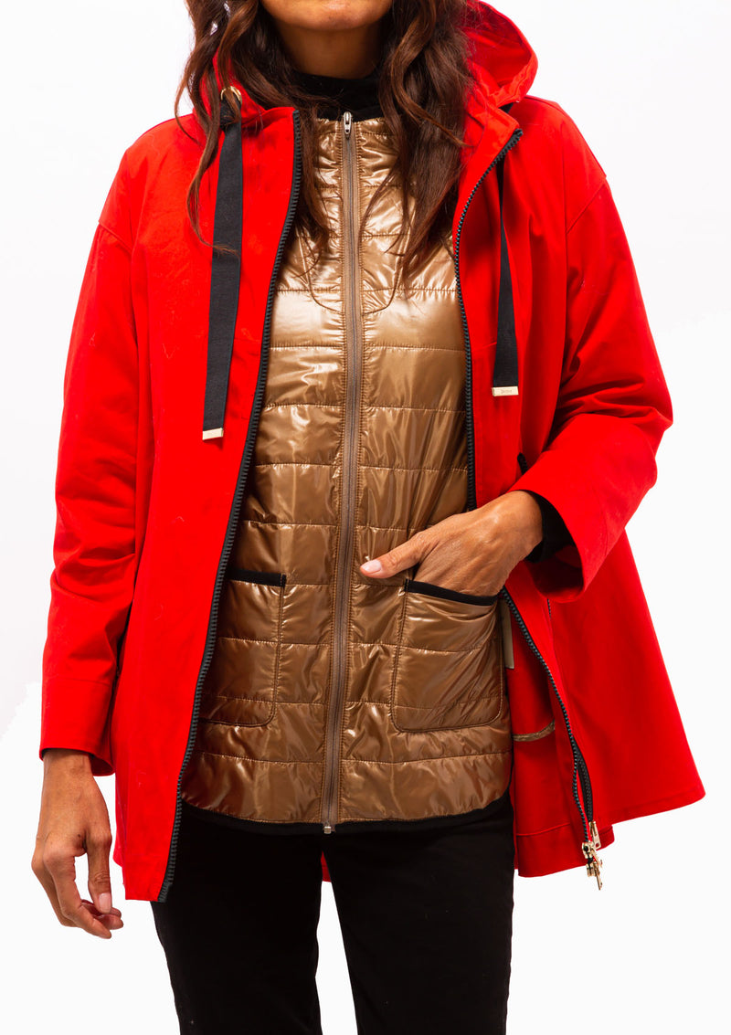 Delon & Nylon Ultralight Jacket | Rosso