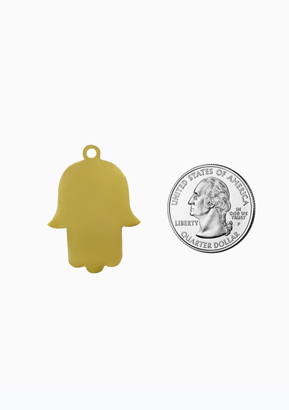 Hamsa Dog Tag White