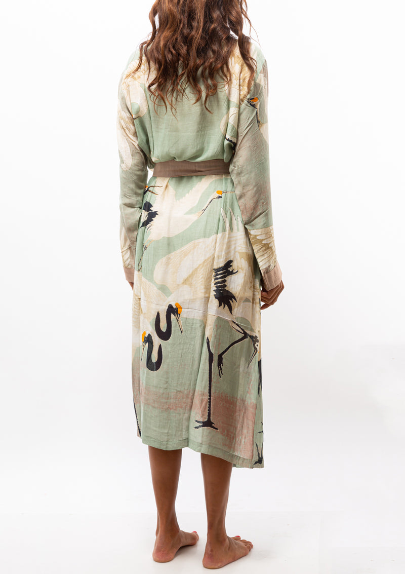 Heron Robe Gown | Aqua
