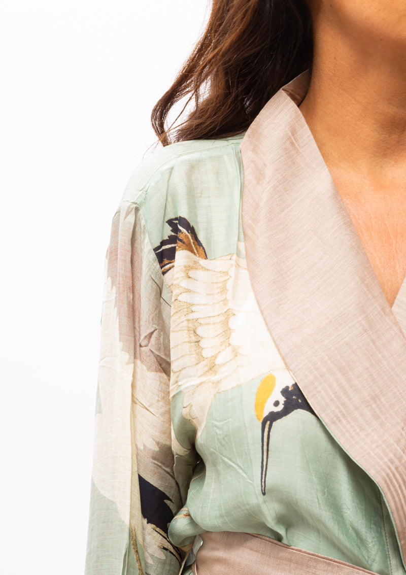 Heron Robe Gown | Aqua