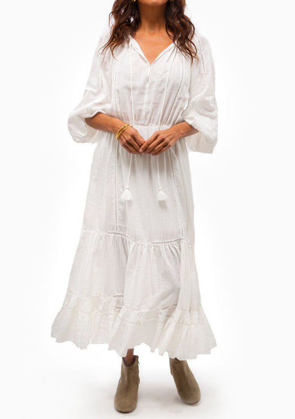 Latifa Dress | White
