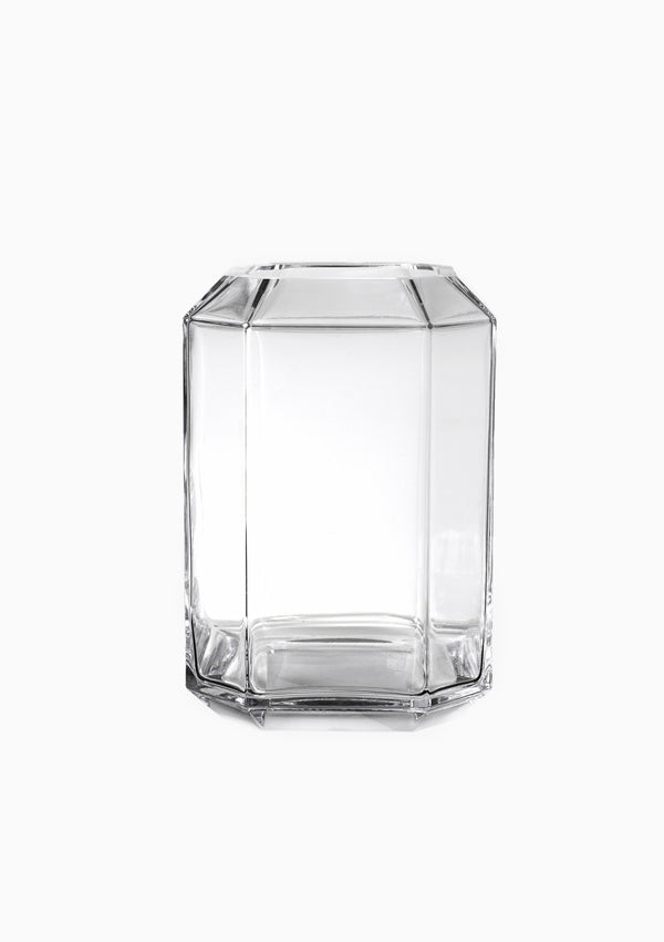 Jewel Vase, Clear | 7" x 10.5"