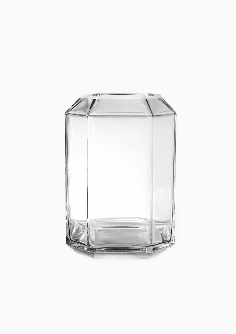 Jewel Vase, Clear | 7" x 10.5"