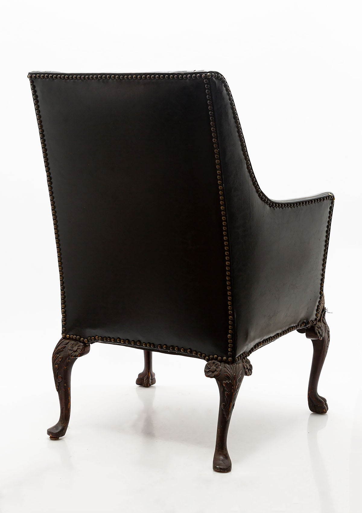 Vintage Leather Wing Chair