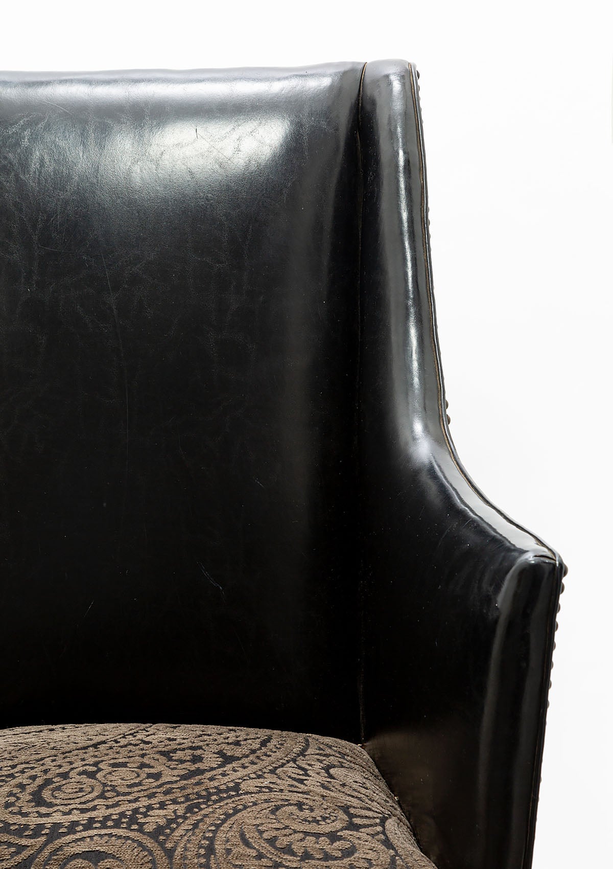 Vintage Leather Wing Chair