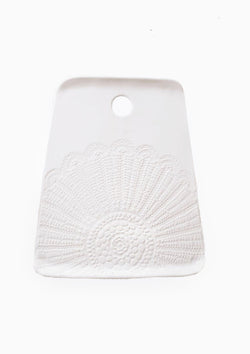 Lace Cheeseboard | White