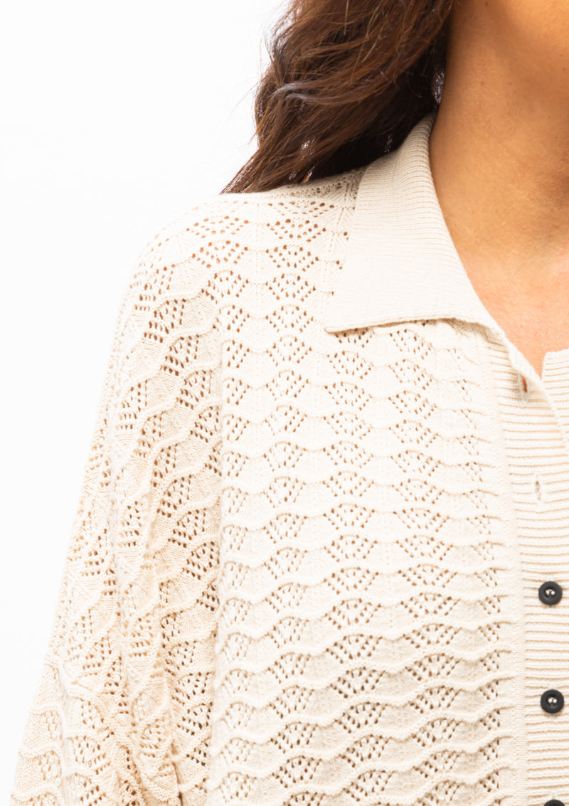 Buttoned Polo Shirt | Ivory