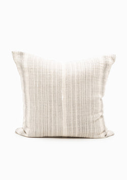 Multi Stripe Natural Grain Sack Pillow | 20"x20"