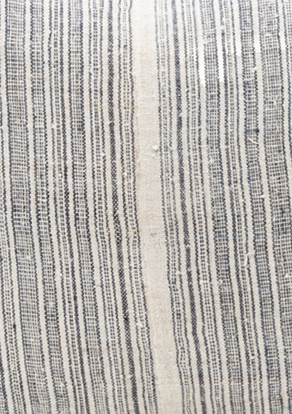 Blue Stripe Grain Sack Cushion | 20"x20"