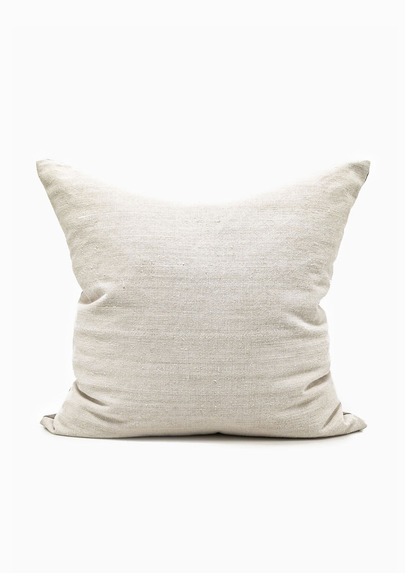 Vintage Linen Pillow, Sand | 20"x20"