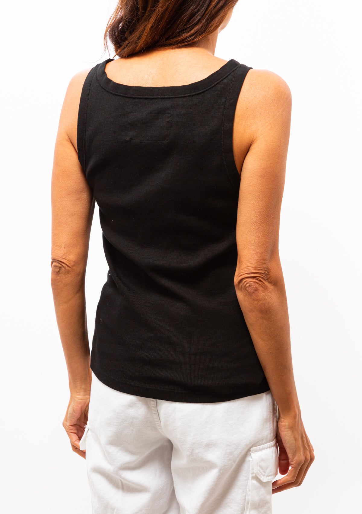 Jennifer Rib Tank | Jet Black