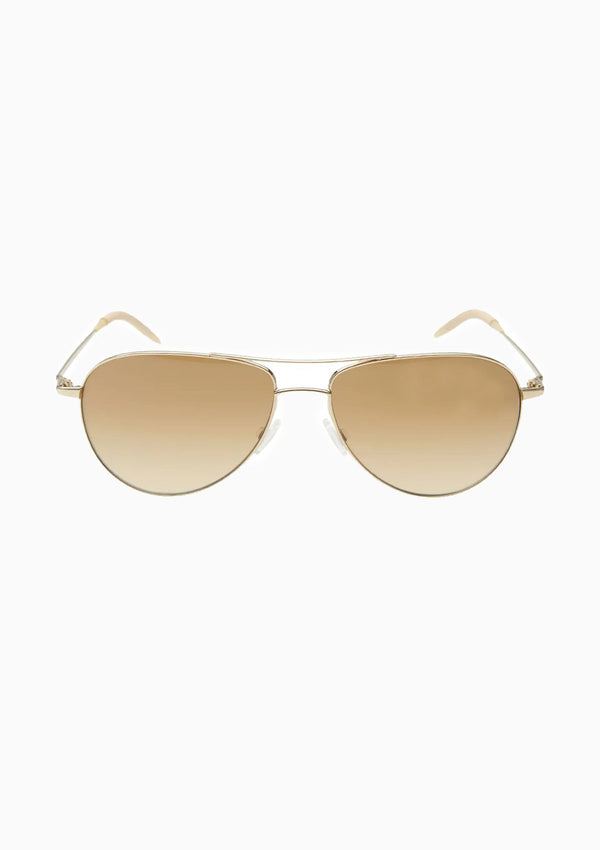 Benedict Sunglasses | Gold/Chrome Amber