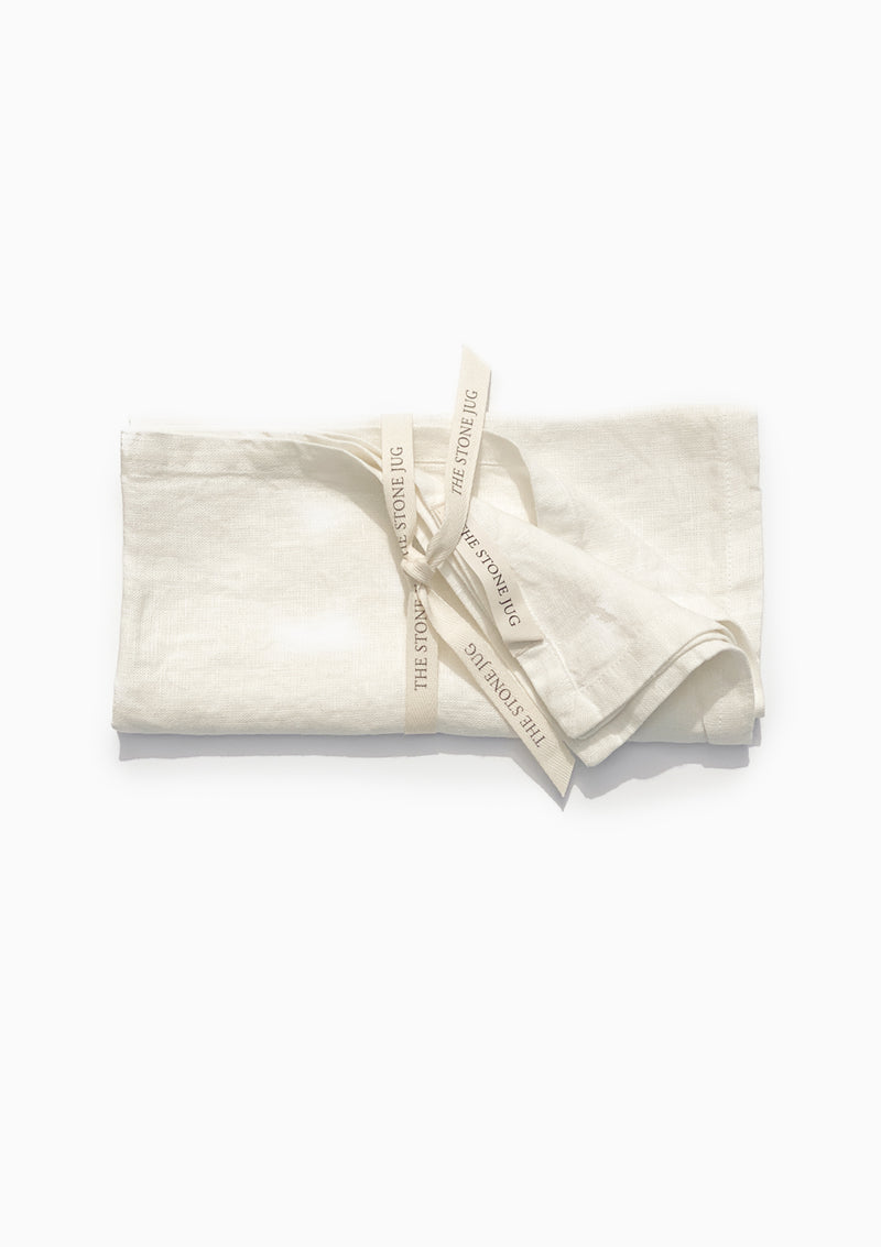 Cloud 100% Stone Washed Linen Napkin | Set Of 4