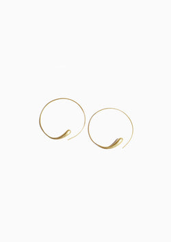 Dash Hoops | Gold Plated Brass