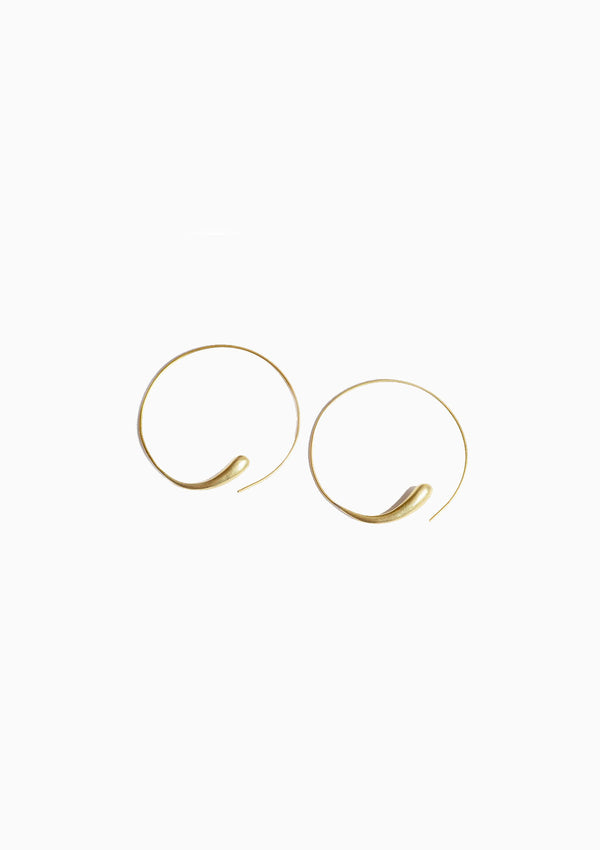 Dash Hoops | Gold Plated Brass