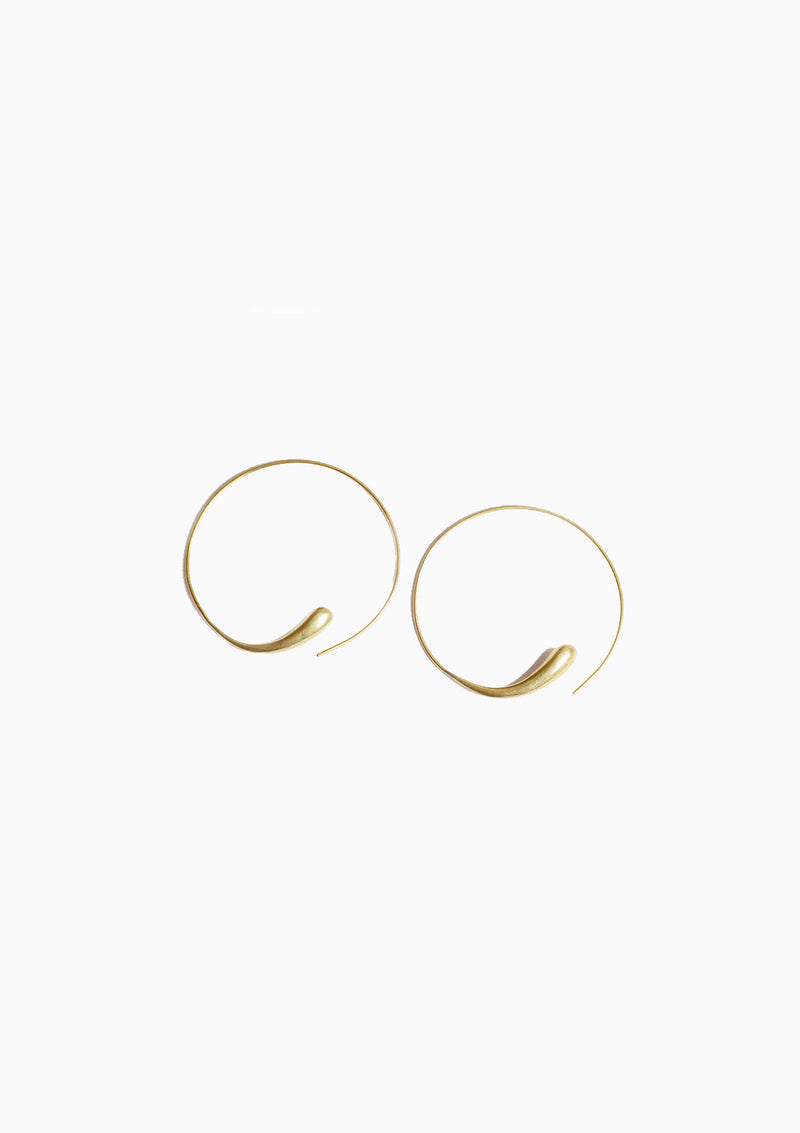 Dash Hoops | Gold Plated Brass