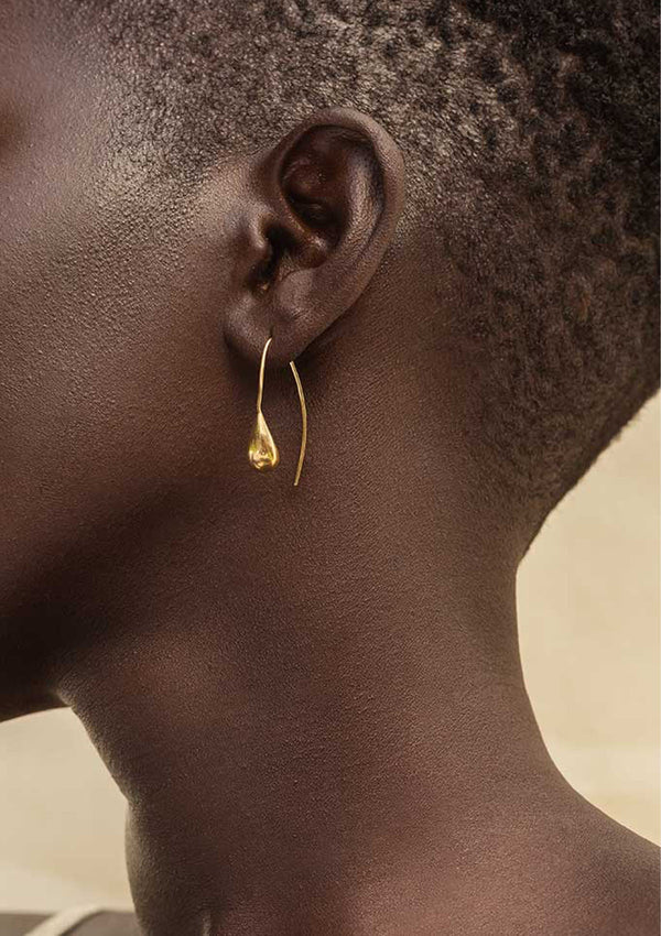 Dash Threader Earrings | Gold