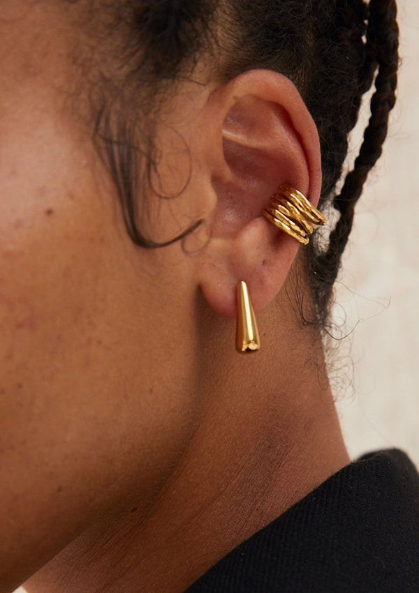 Nyundo Ear Cuff | Gold Plated Brass