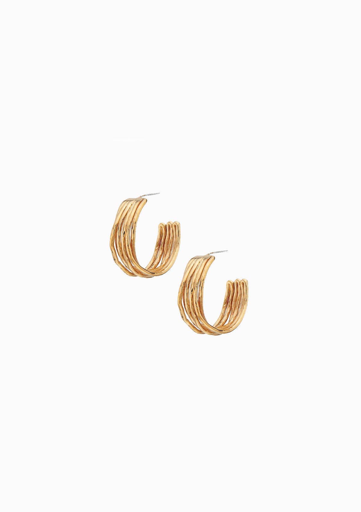 Nyundo Hoops | Gold Plated Brass