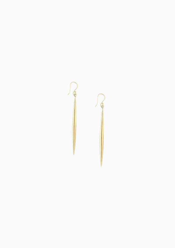 Spike Earrings | Gold Plated Brass
